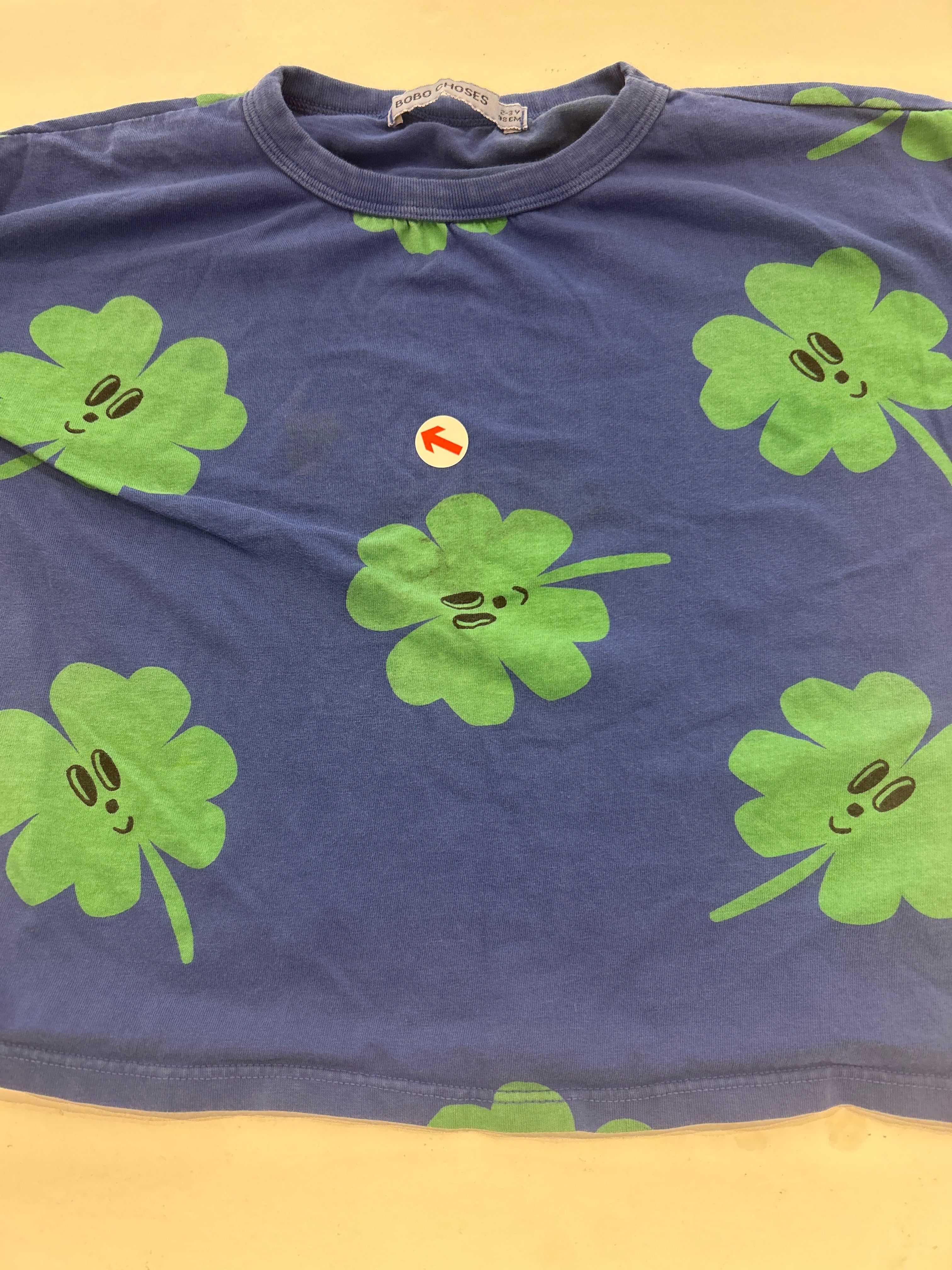 Bobo Choses Blue lucky clover long sleeve t-shirt