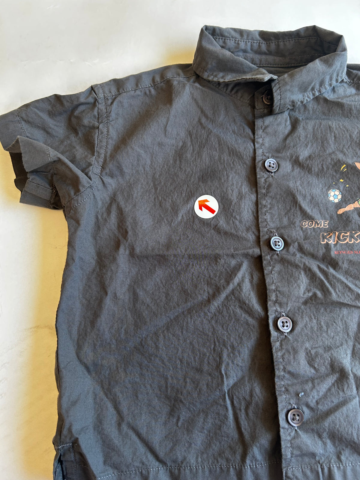 Konges Sløjd Dark grey motif shirt