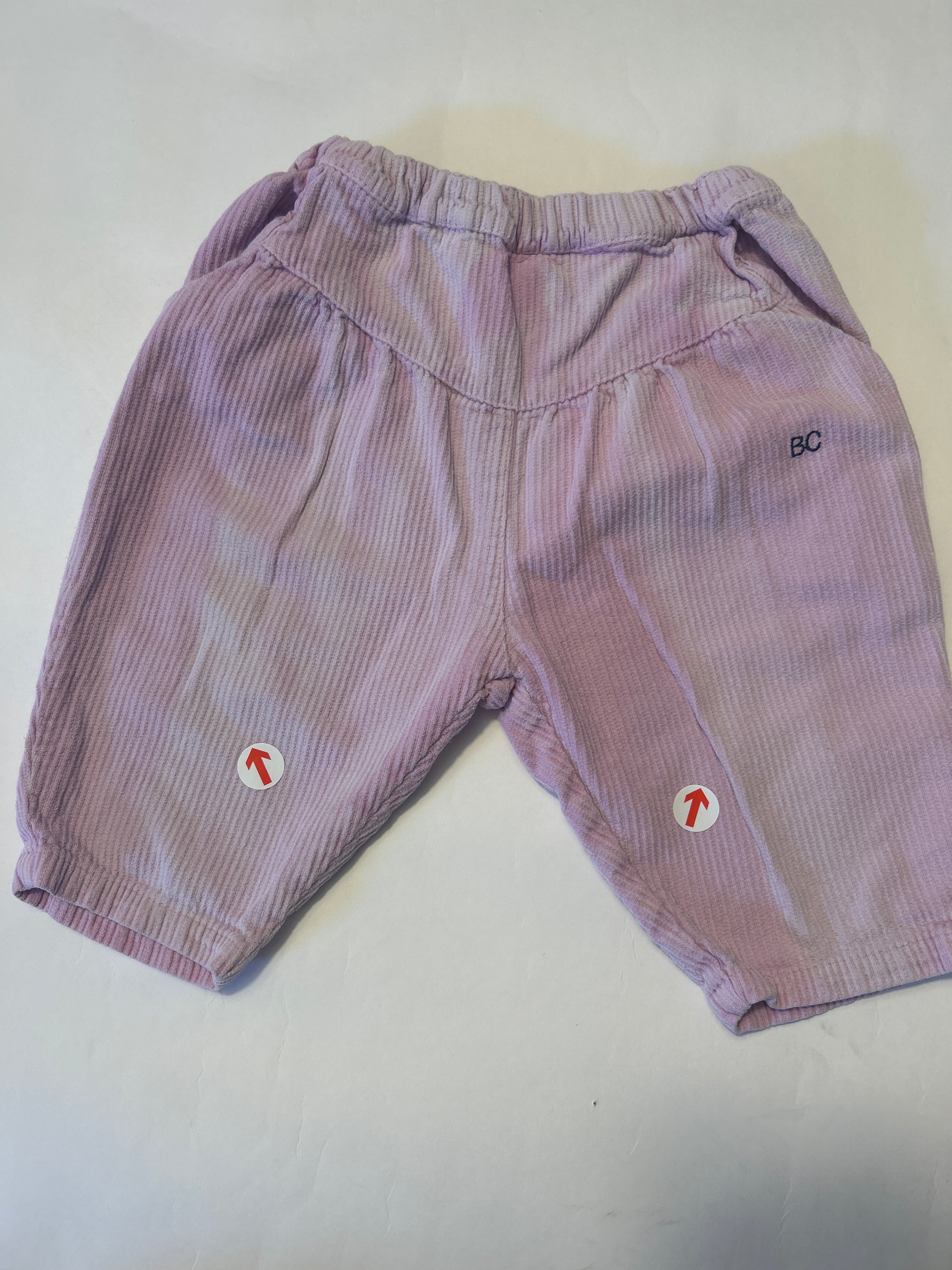 Bobo Choses Pink cord baggy baby trousers