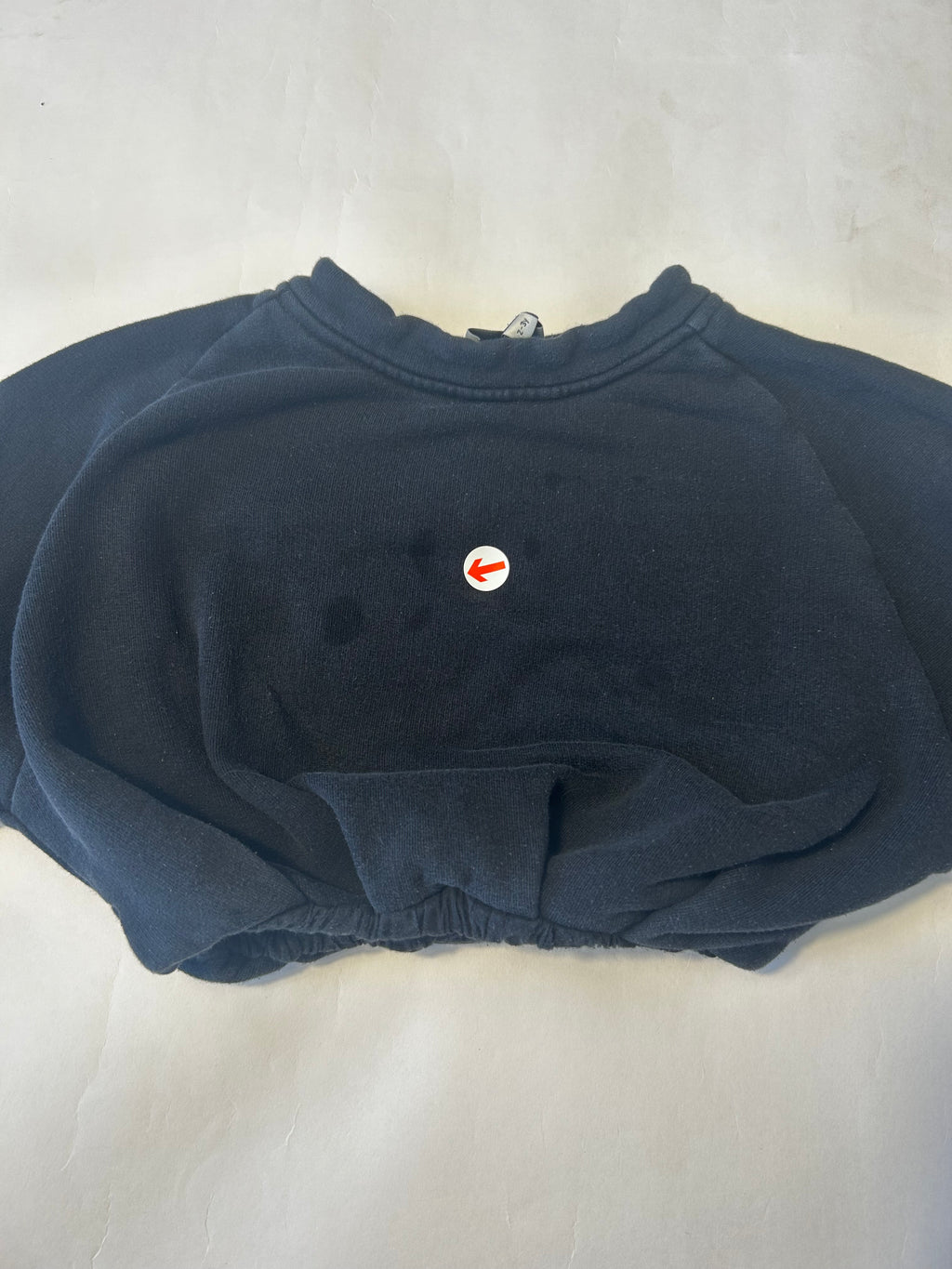 Studio Koter Black cropped bubble sweatshirt