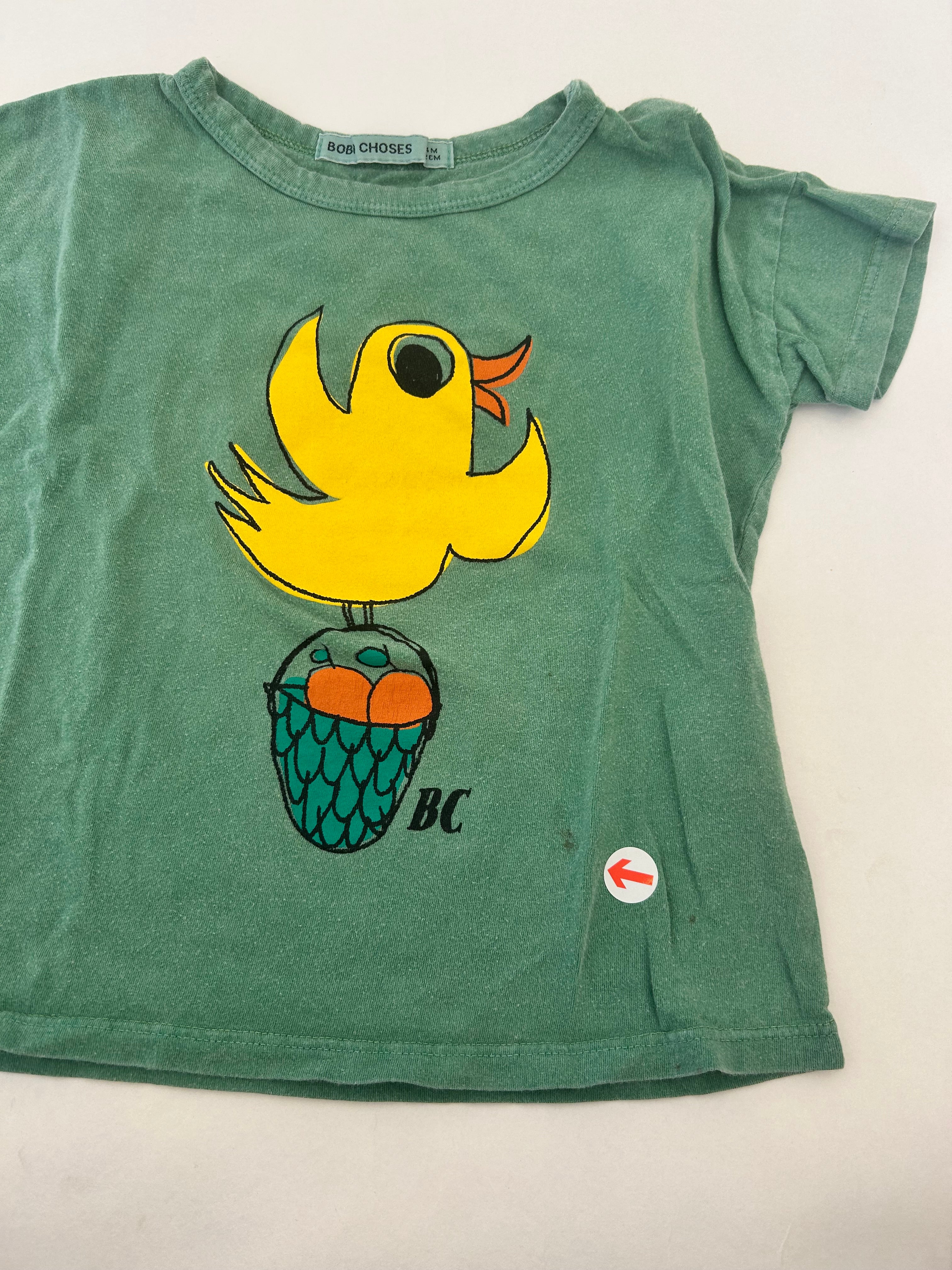 Bobo Choses Green flying oranges t-shirt