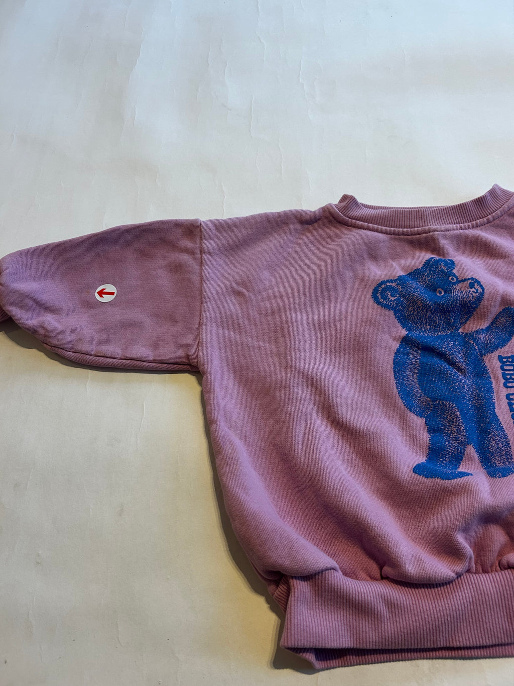 Bobo Choses Pink softpaw monter sweatshirt
