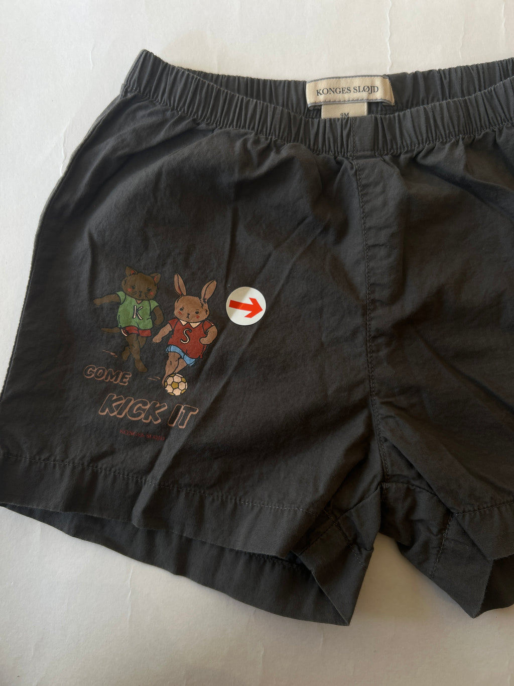 Konges Slojd Dark grey motif shorts