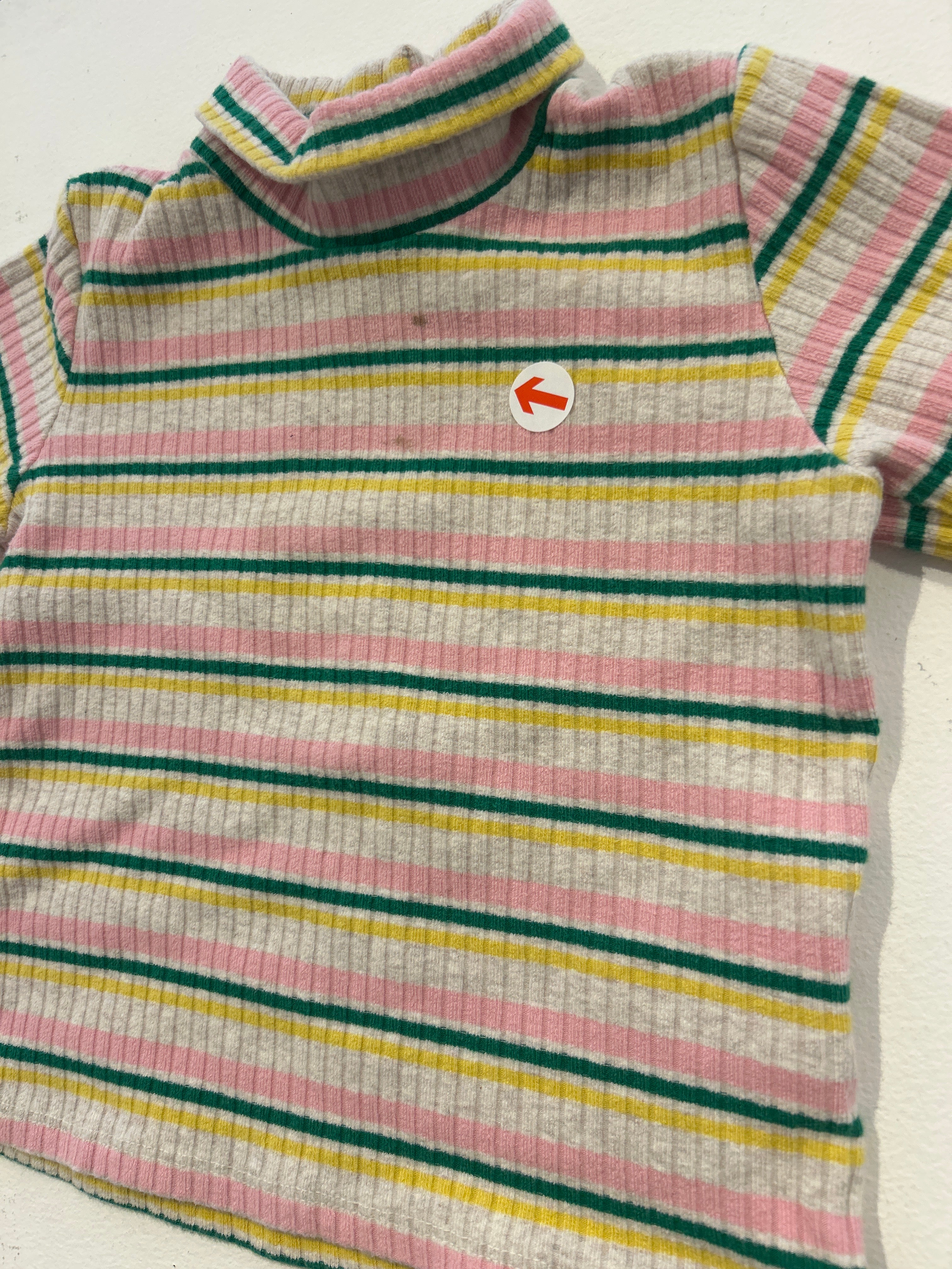bobo choses Striped turtle neck t-shirt 18M