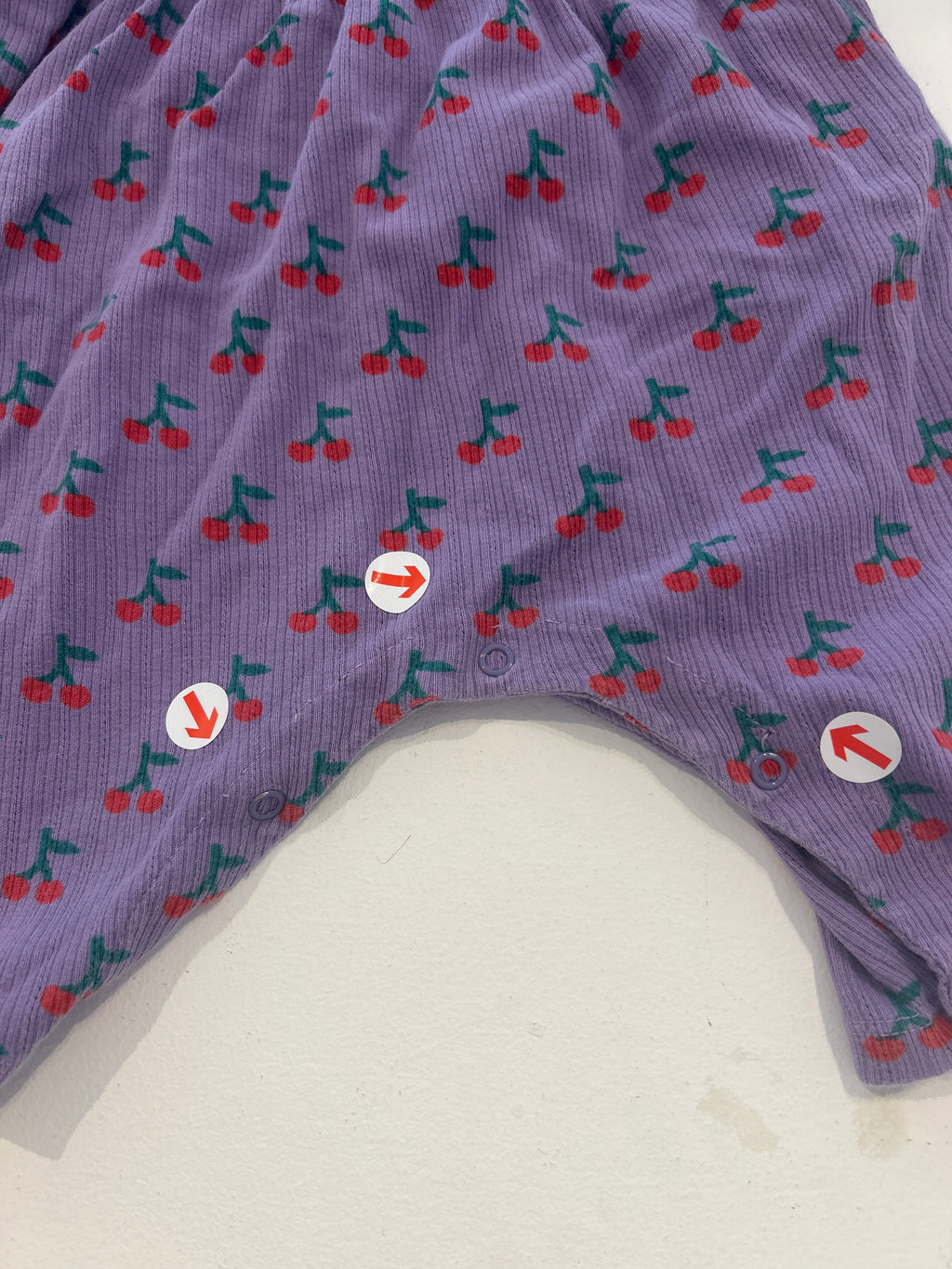 Bobo Choses Purple cherry romper 9M