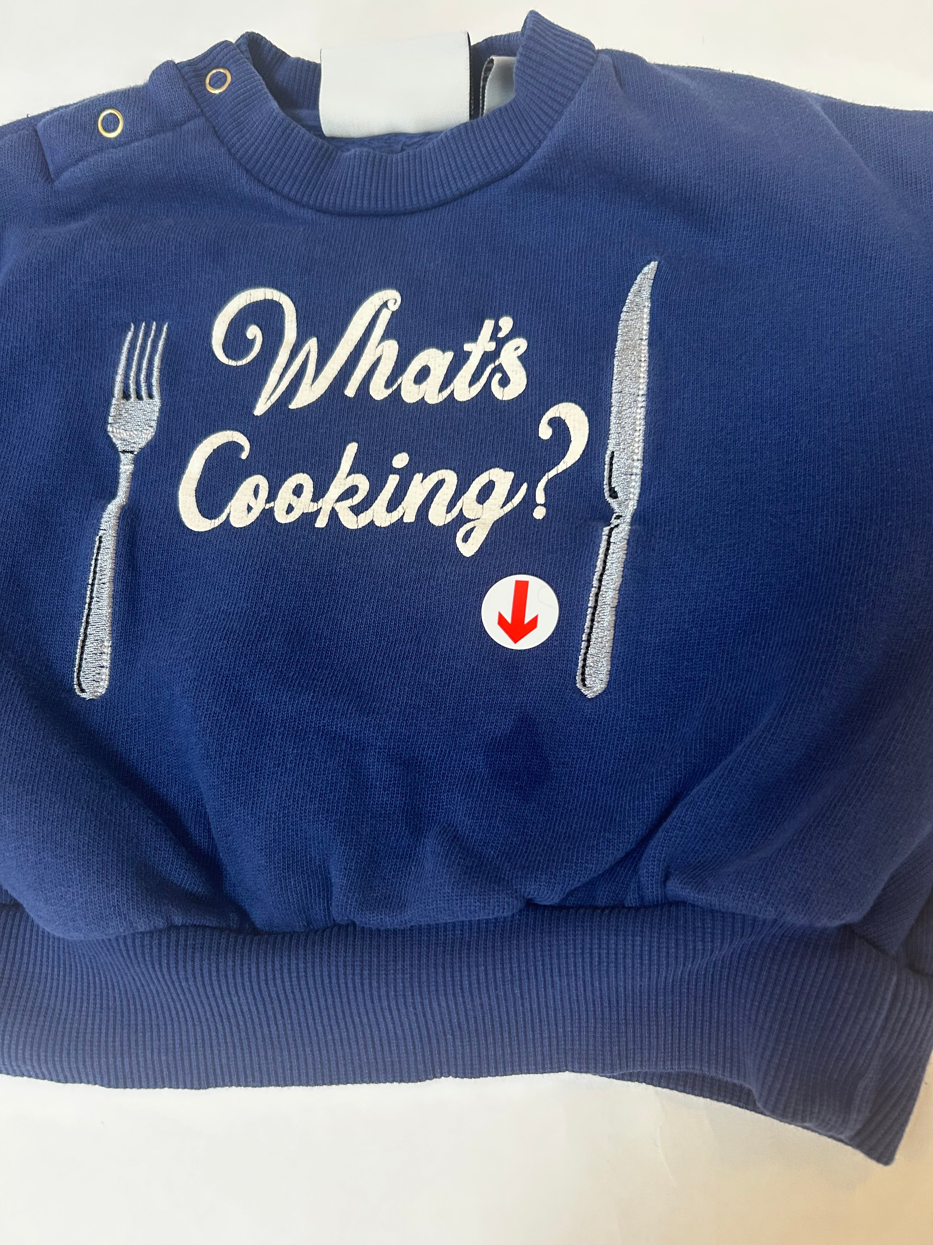 Mini Rodini Blue What's Cooking Jumper