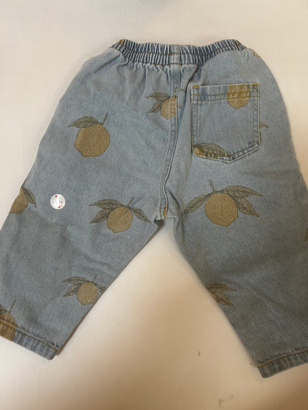 Konges Slojd Denim lemon print trousers