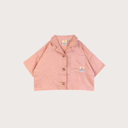 L F Markey pink oversized shirt