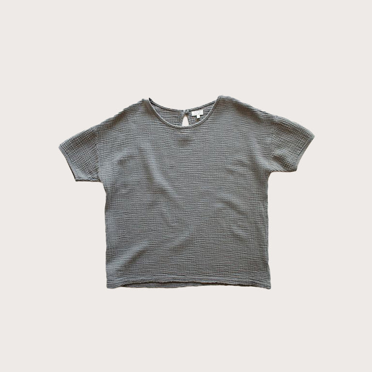 The simple folk Grey soft textured t-shirt