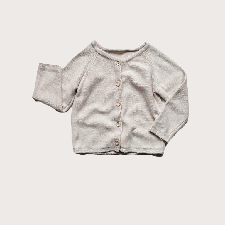 Oatmeal essential knit cardigan
