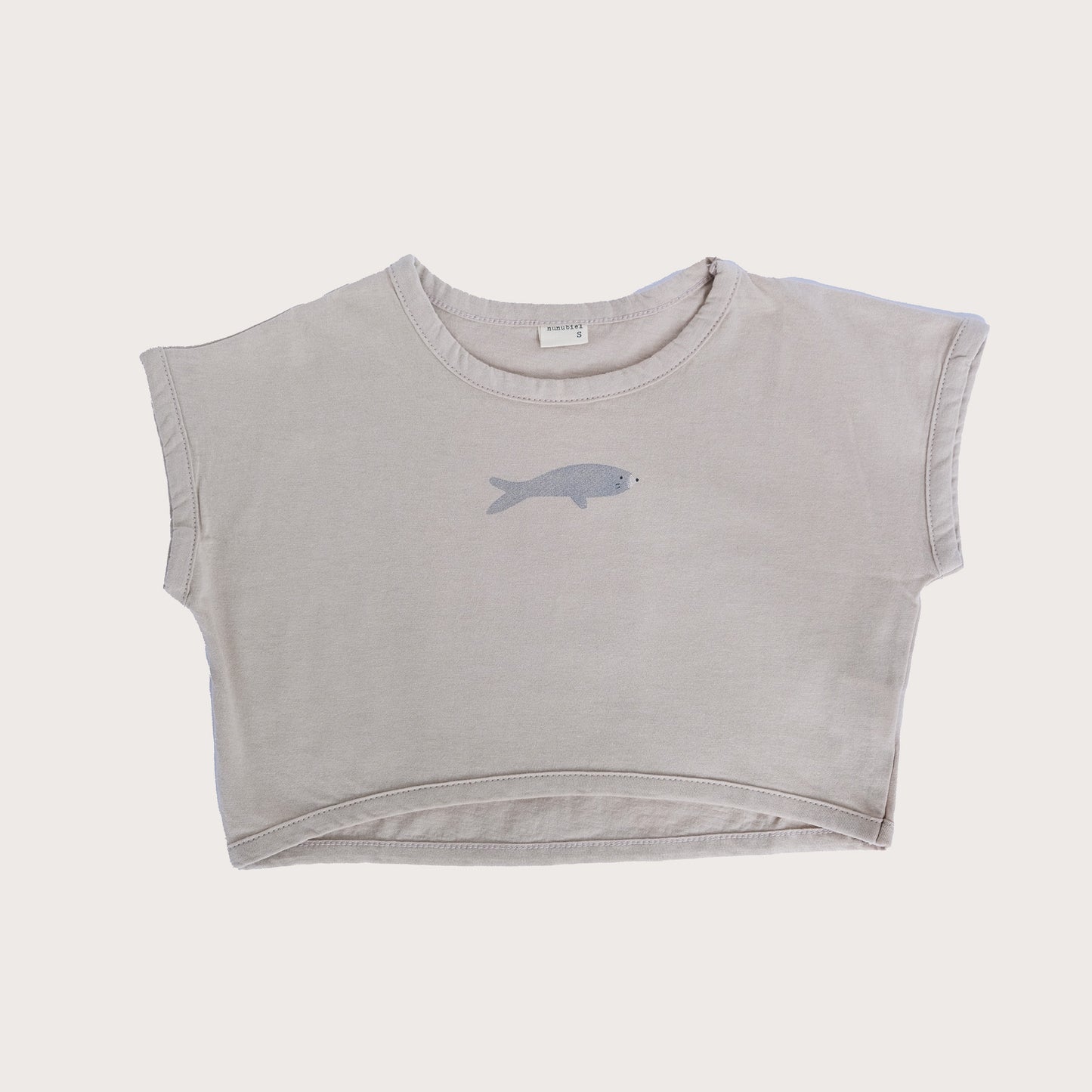 Nunubiel Cropped Seal print t-shirt