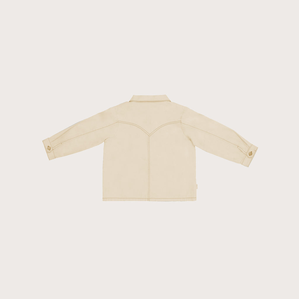 Claude & Co Cream cotton western jacket