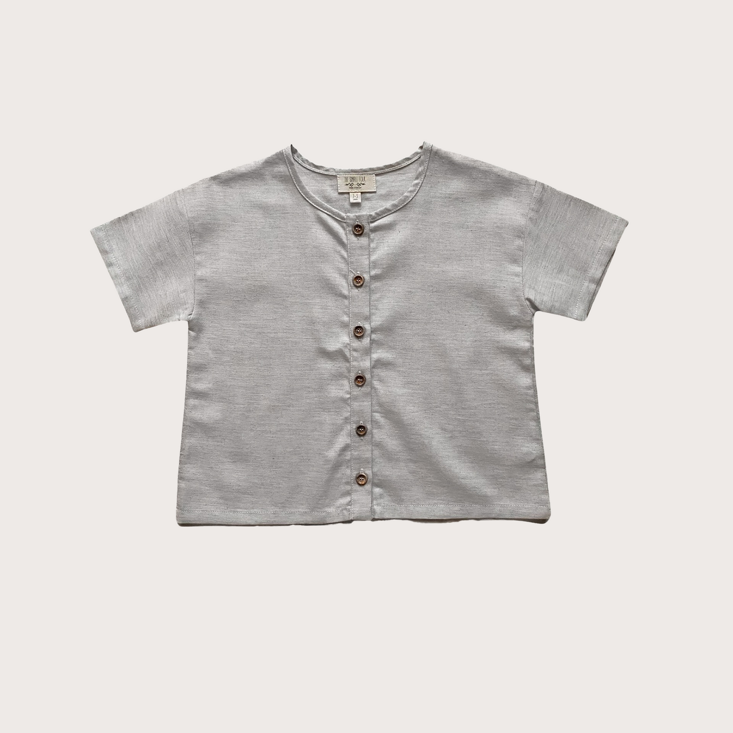 The Simple Folk Light grey flannel shirt 1