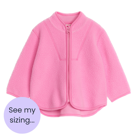 Pink fleece jacket