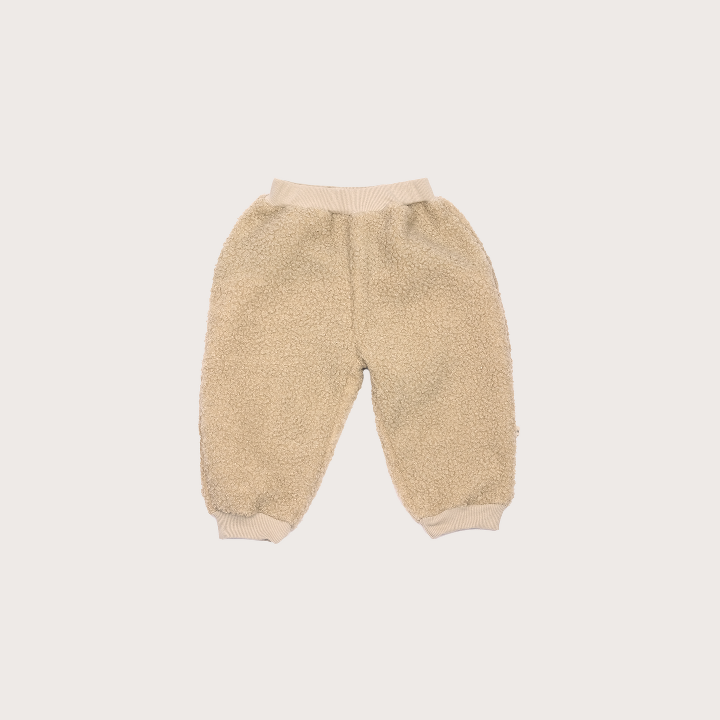 LaLa Beige teddy joggers