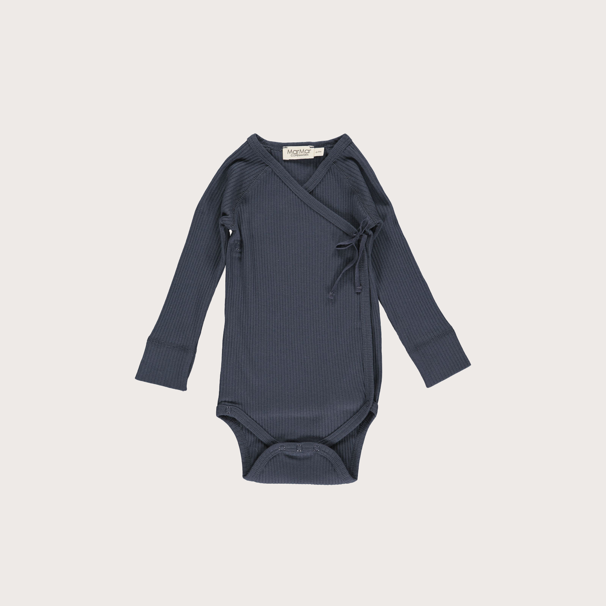 Navy wrap ribbed body