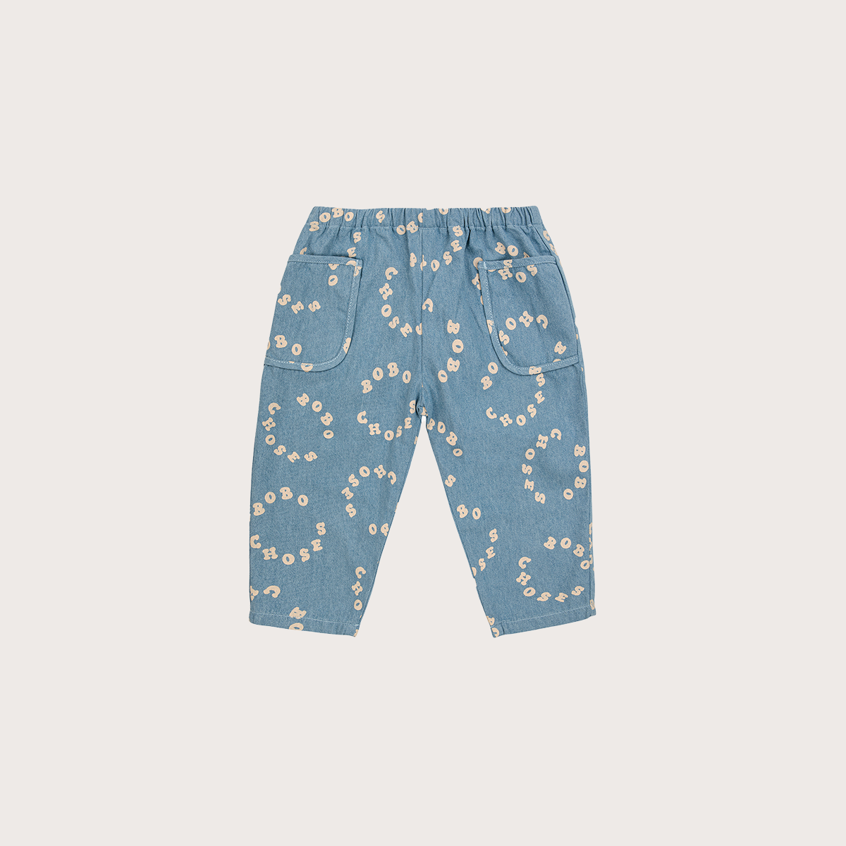 Bobo Choses Baby denim circle print jeans