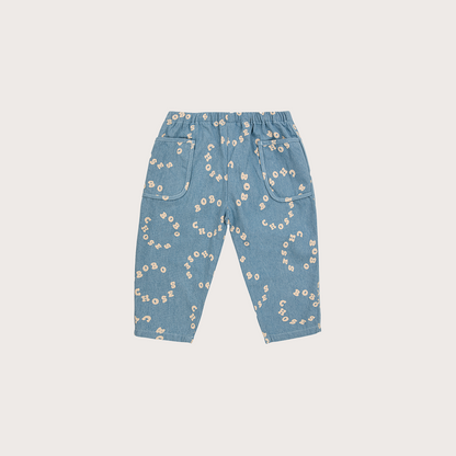 Bobo Choses Baby denim circle print jeans