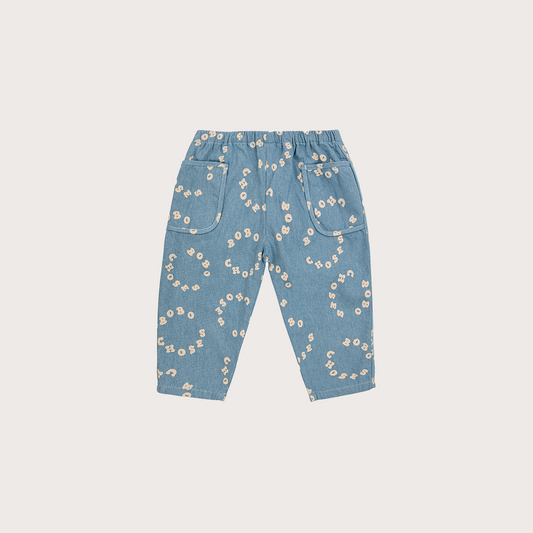 Bobo Choses Baby denim circle print jeans