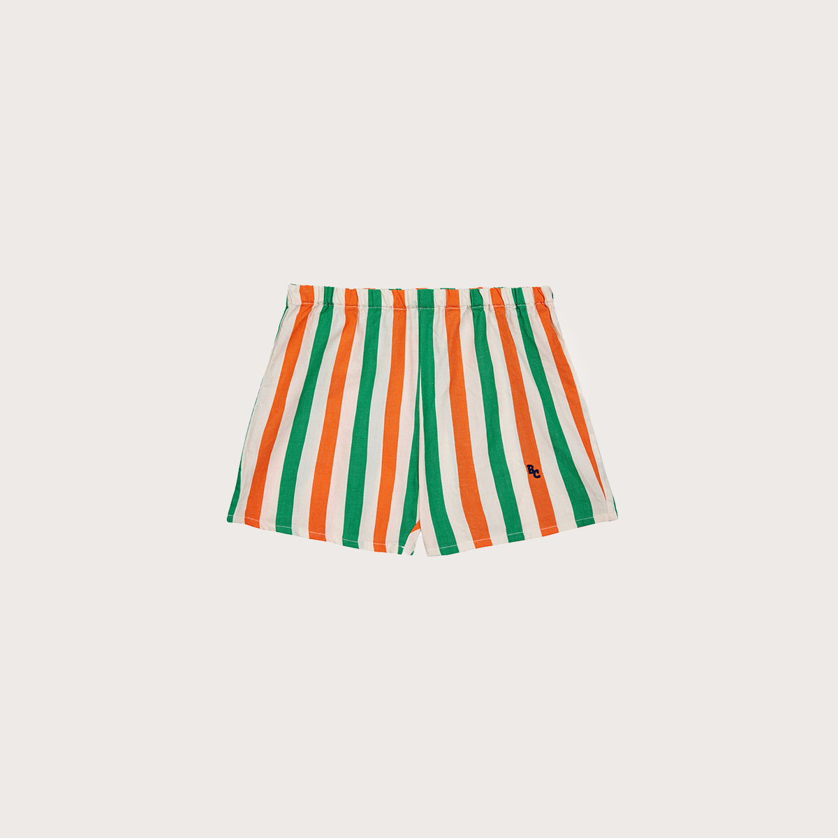 Vertical striped multicolour shorts