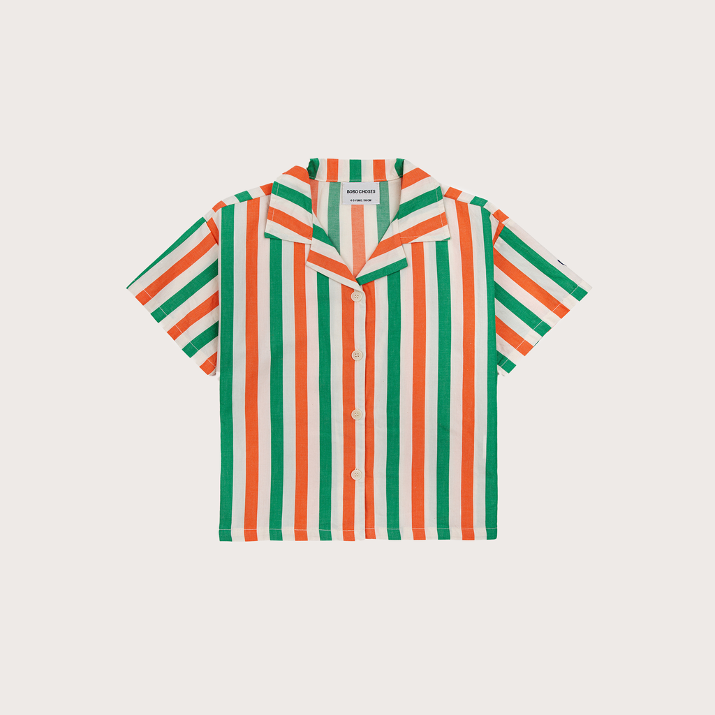 Bobo Choses Multi colour vertical striped shirt