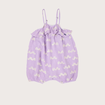 Bobo Choses Lilac waves textured romper