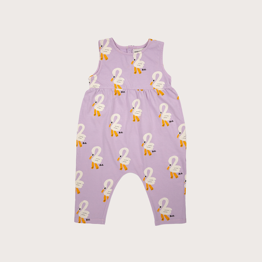 Bobo Choses Lilac Pelican playsuit