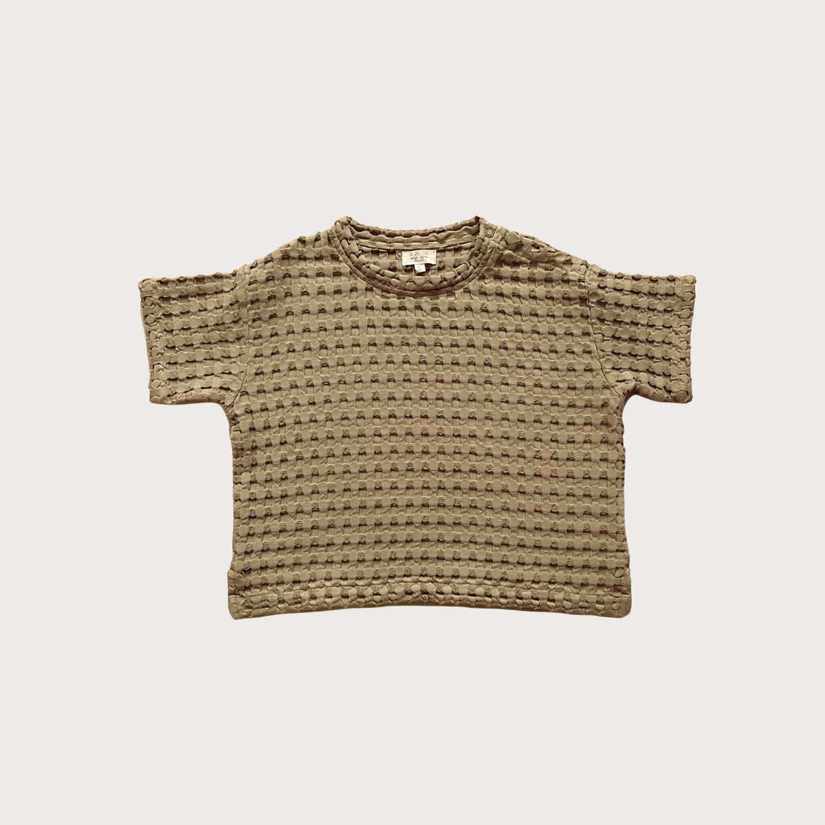 Boxy fit waffle t-shirt