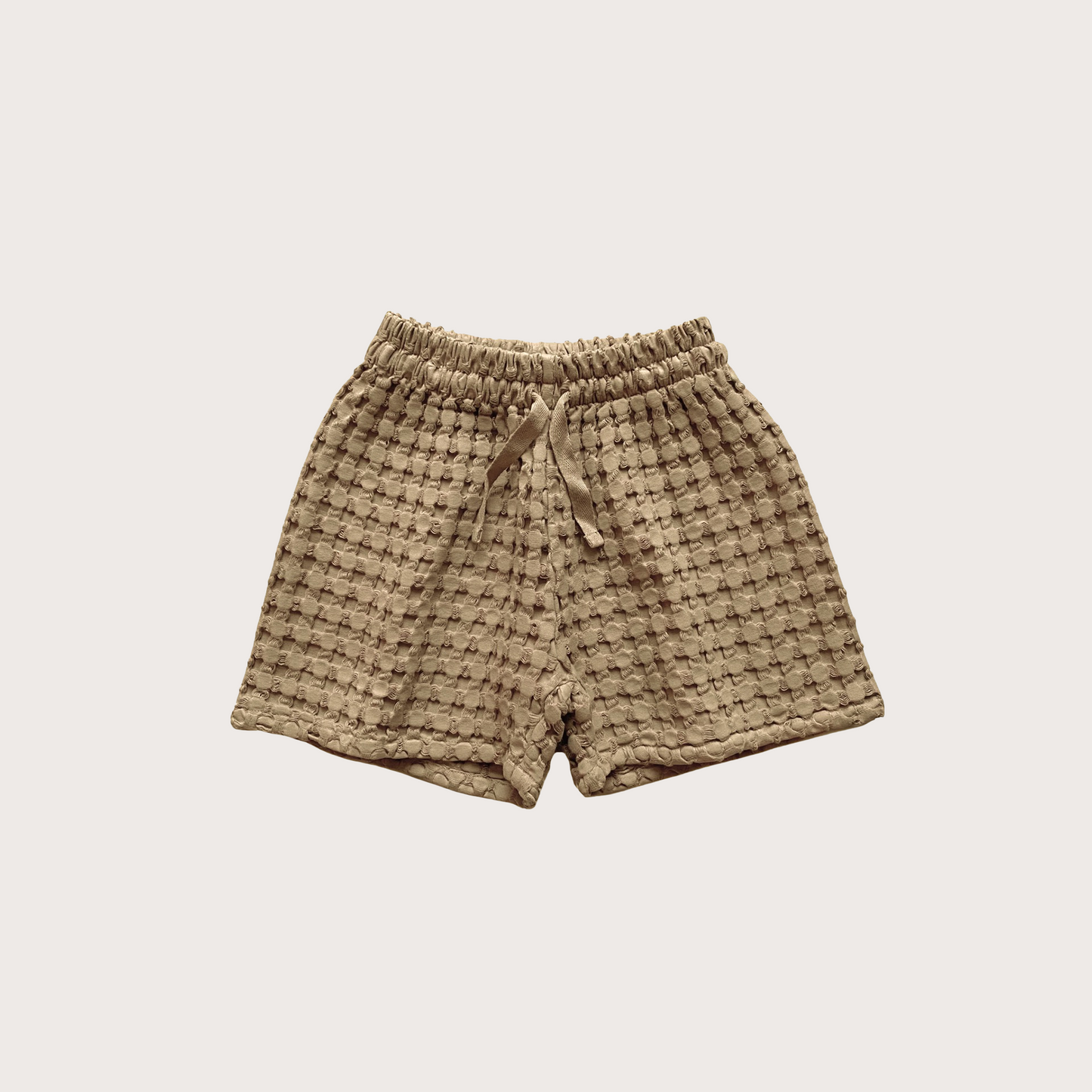 The Simple Folk Beige waffle shorts