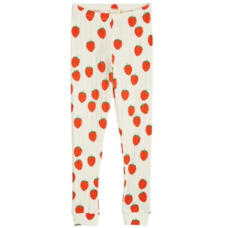 mini rodini Strawberry ribbed leggings
