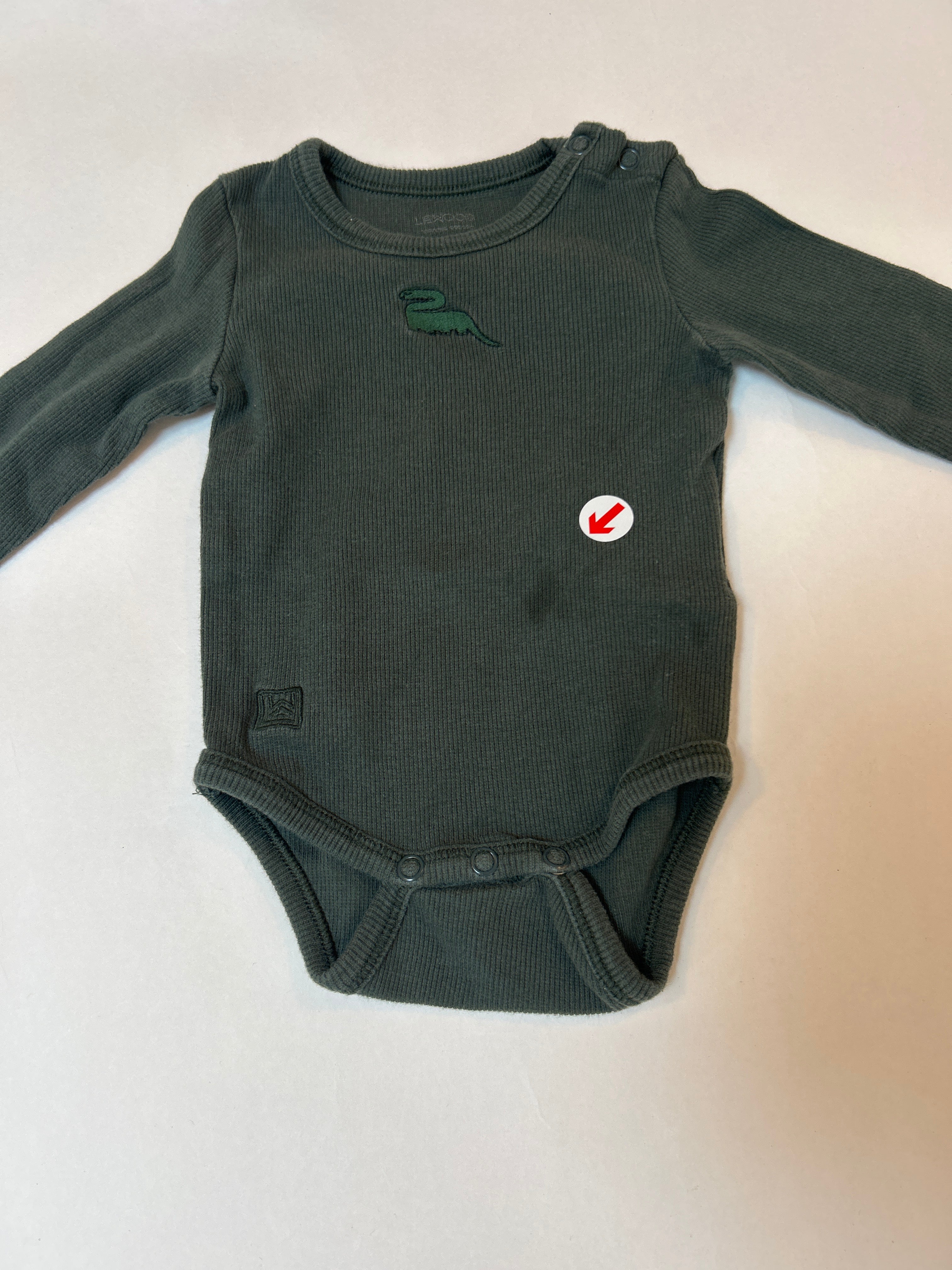 Liewood Forest green ribbed bodysuit