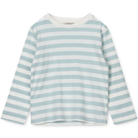 Light blue striped long sleeve t-shirt