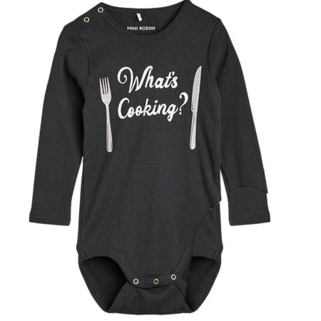 12-18m  Mini Rodini Mini Rodini What's Cooking Bodysuit