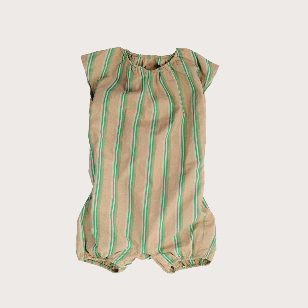 Jules beige cocoon-shape playsuit
