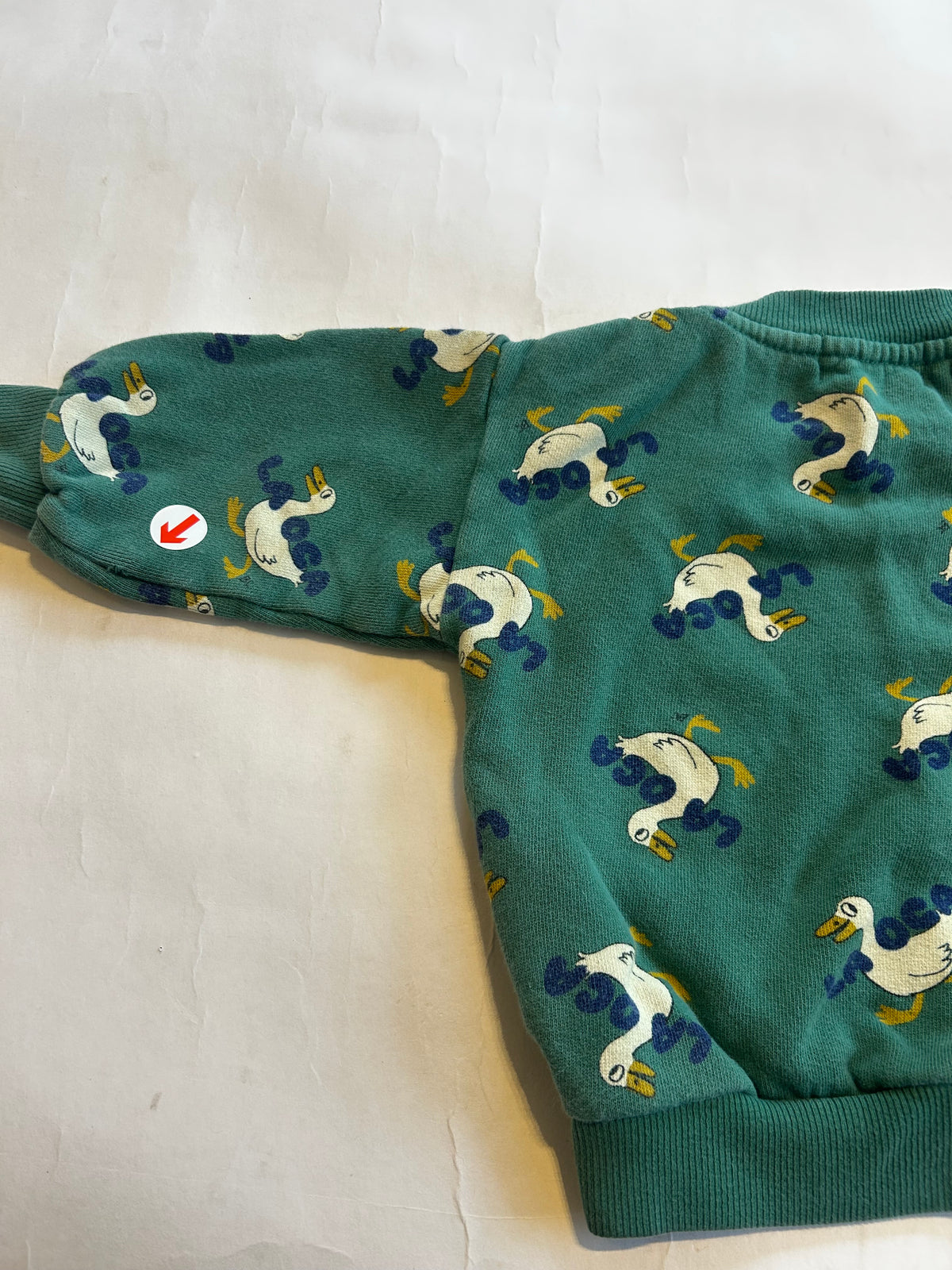 Bobo Choses Green la oca print sweatshirt