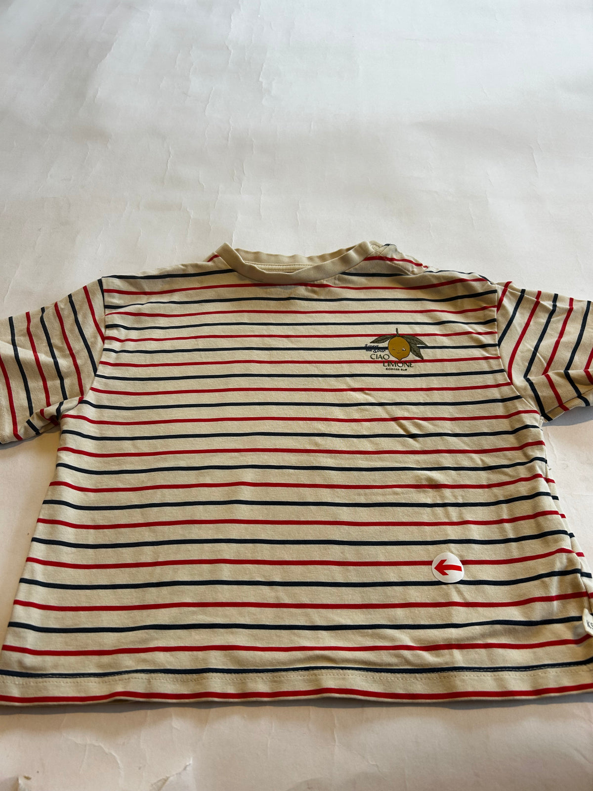 Konges Sløjd Ciao limone striped tee