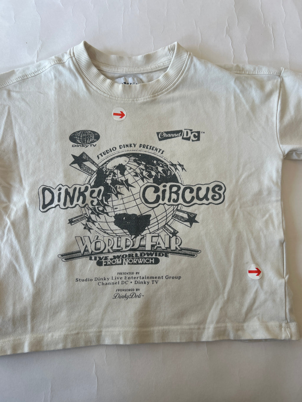 Dinky Circus White world fair tour t-shirt