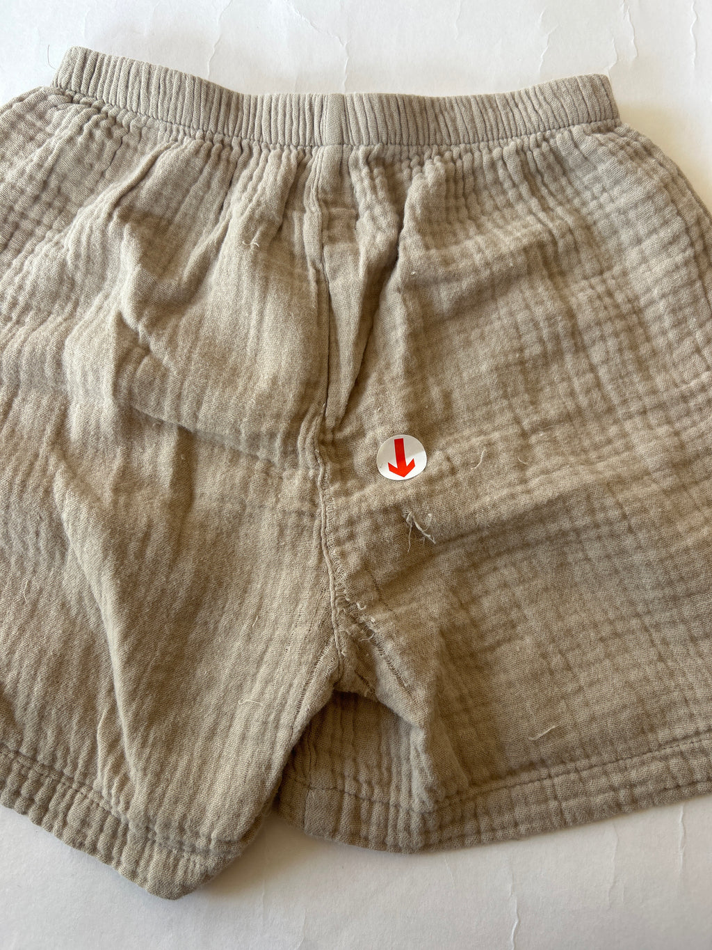 Konges Slojd Beige seersucker shorts