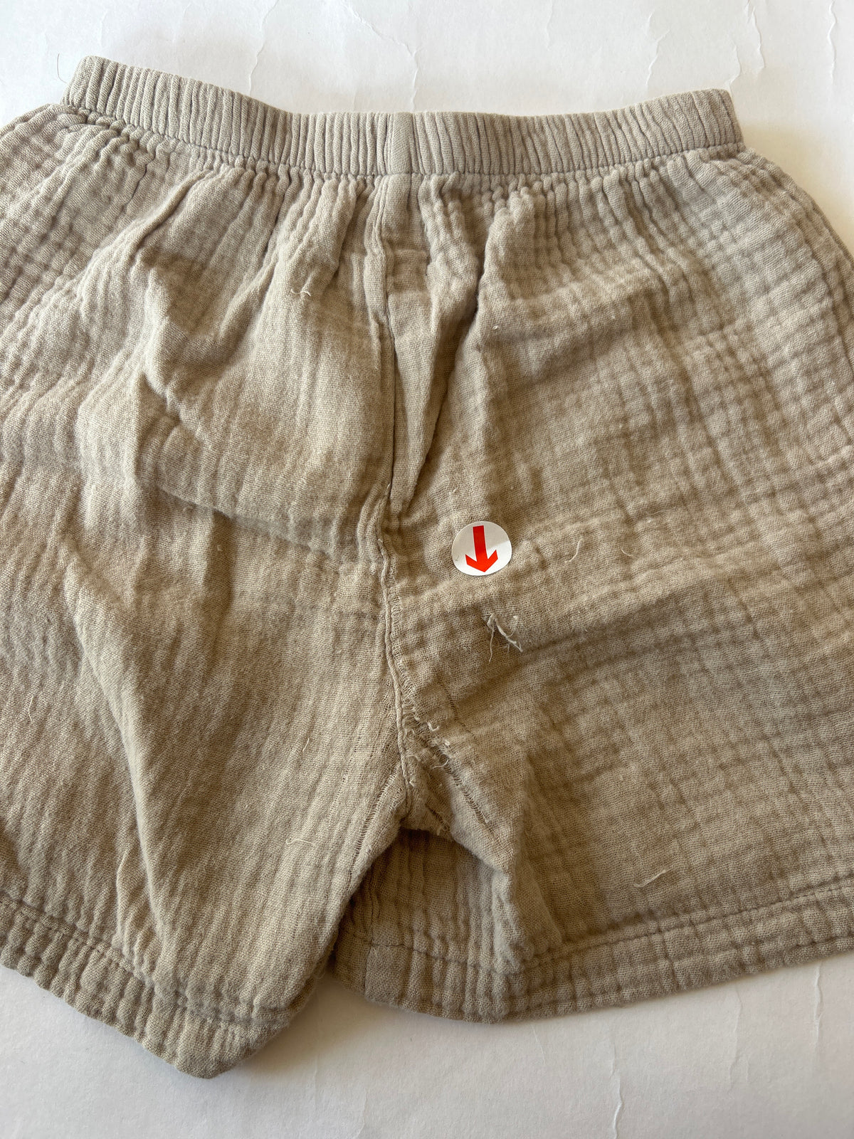 Konges Slojd Beige seersucker shorts