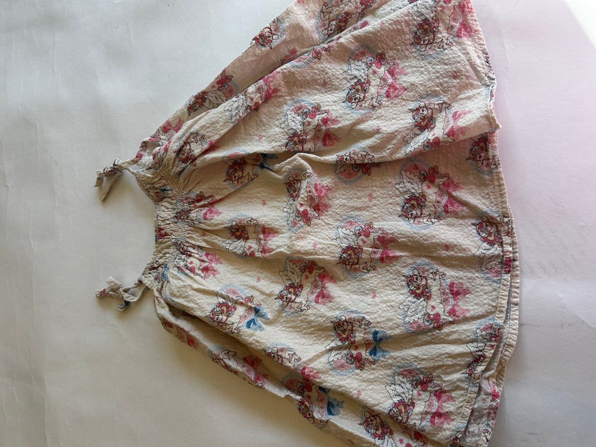 Konges Sløjd Pink seersucker strappy printed dress