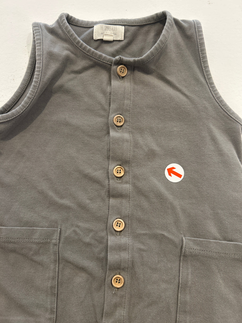 the simple folk Grey cotton hareem playsuit 12-18M