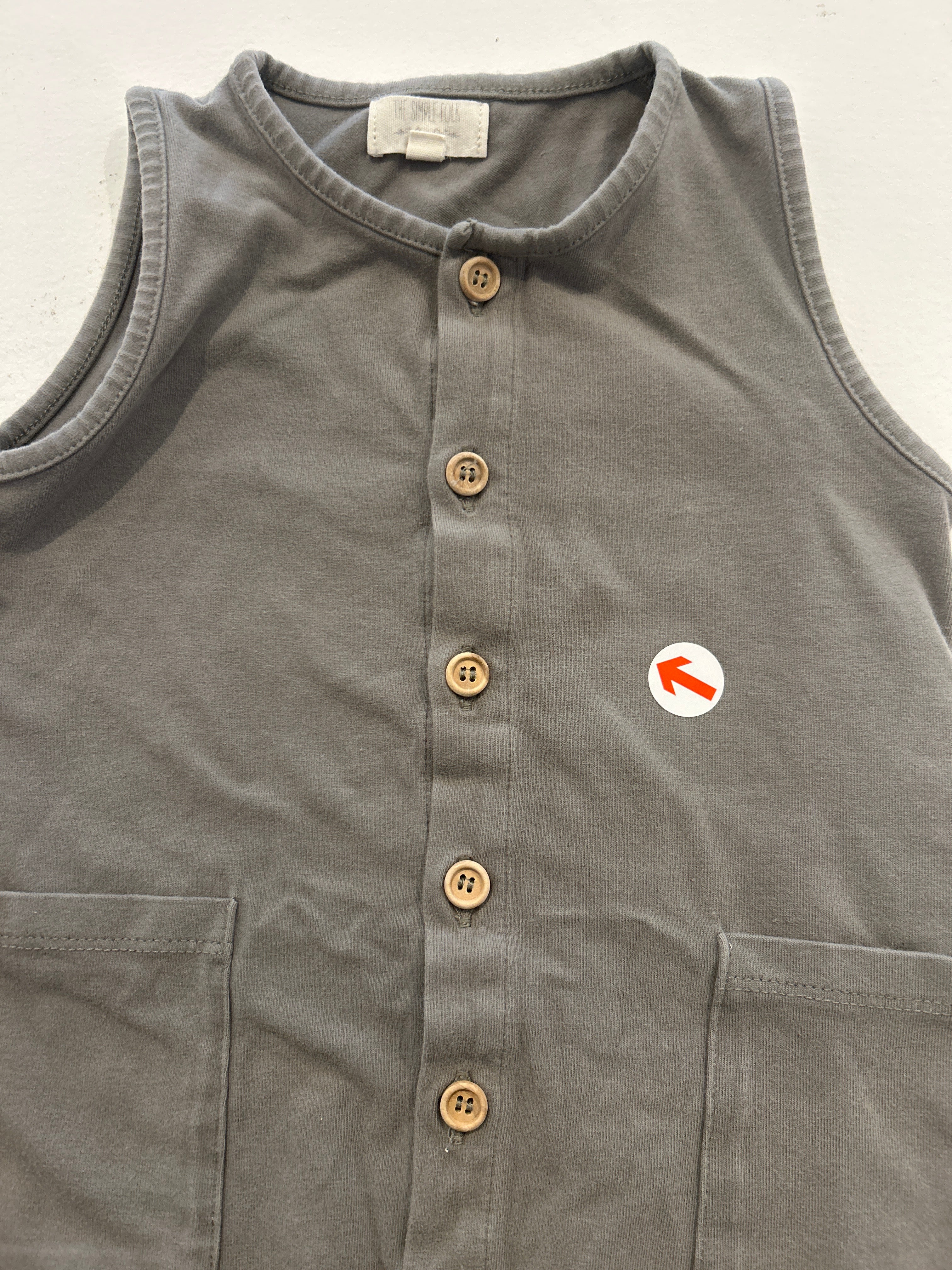 the simple folk Grey cotton hareem playsuit 12-18M