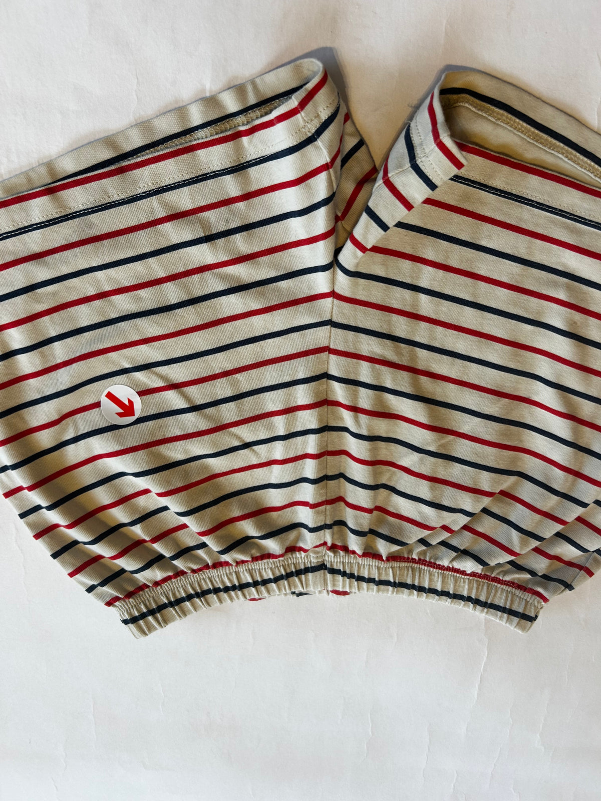 Konges Sløjd Ciao limone striped shorts