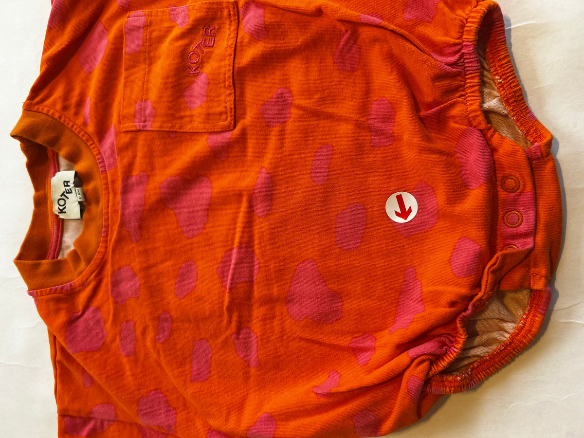Studio Koter Orange dot short romper