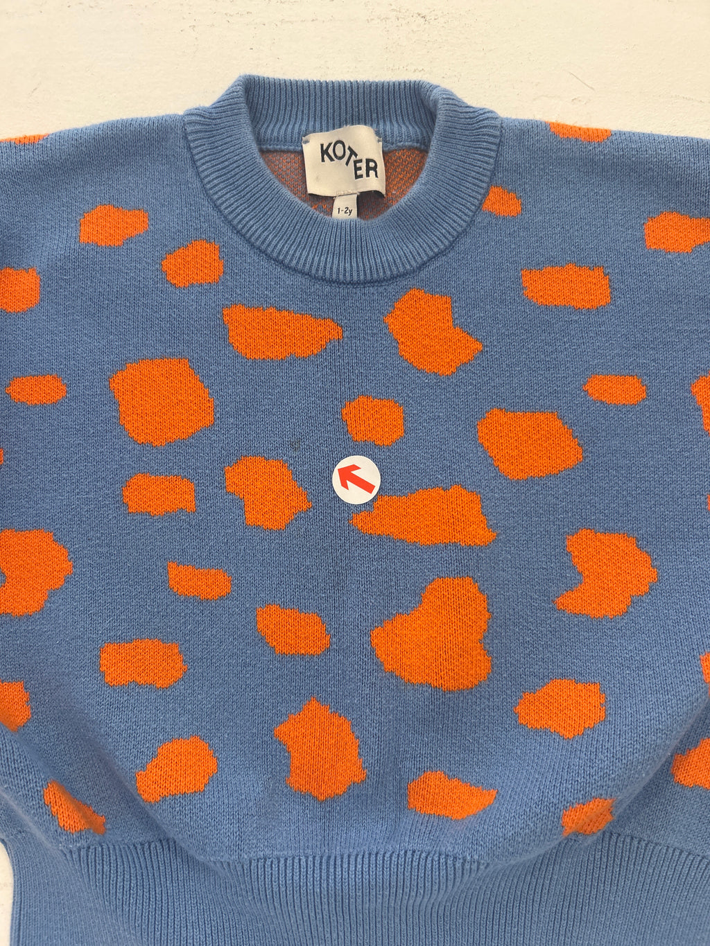 Studio Koter Orange and blue knit jumper