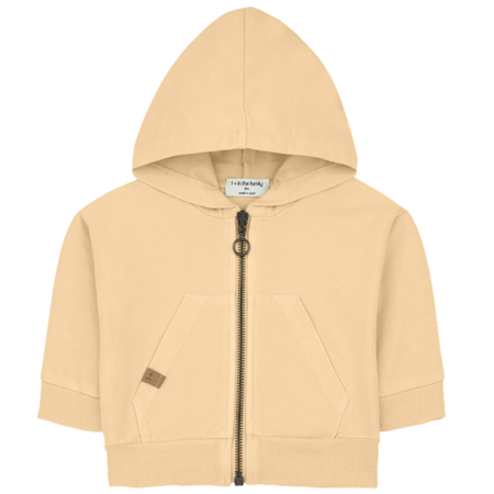 Yellow peach zip hoodie