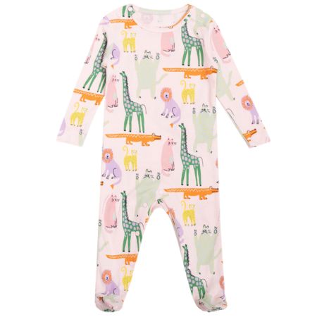 Stella McCartney Pink Animals Sleepsuit