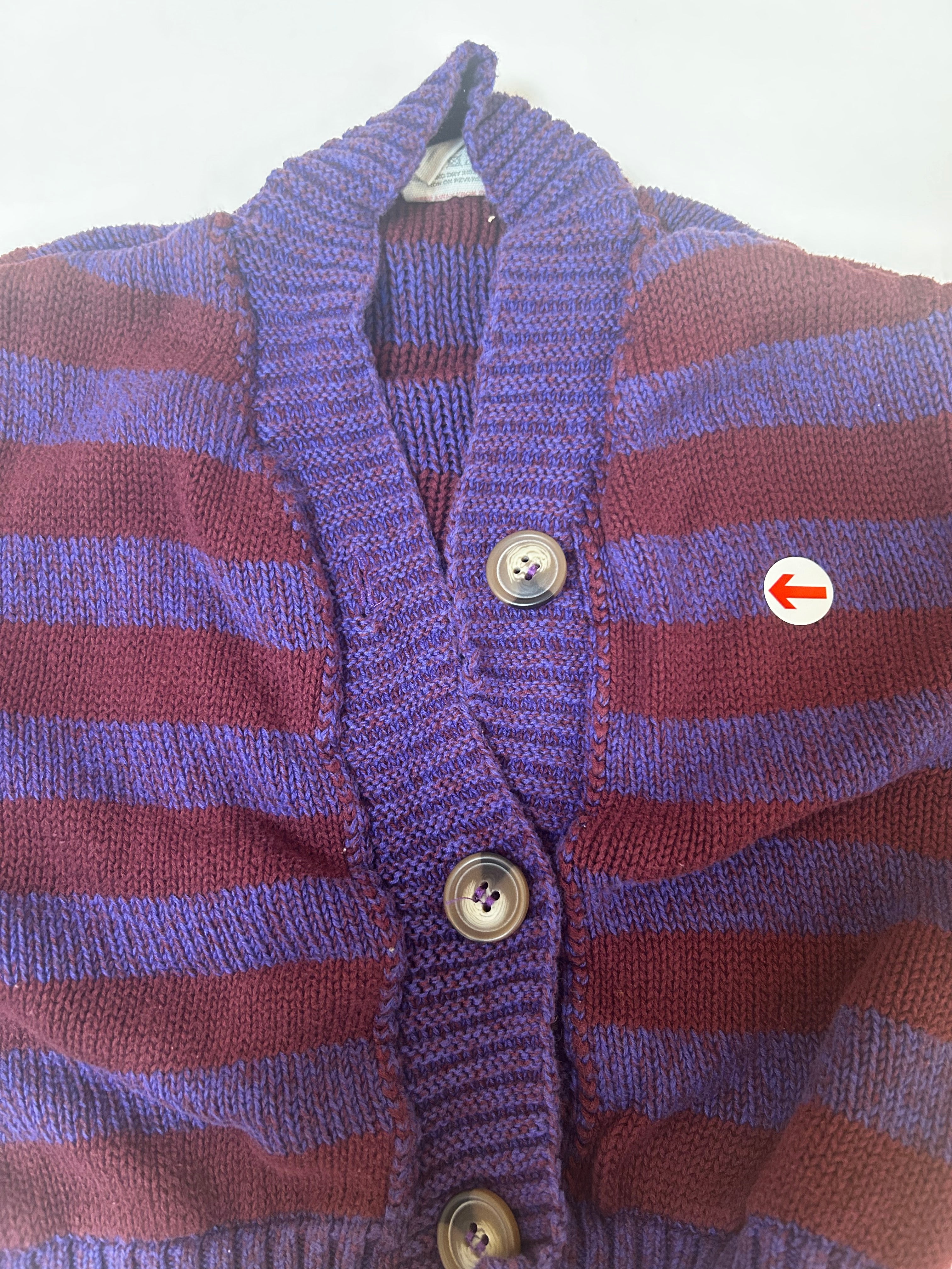 Claude & Co  Purple striped cardigan