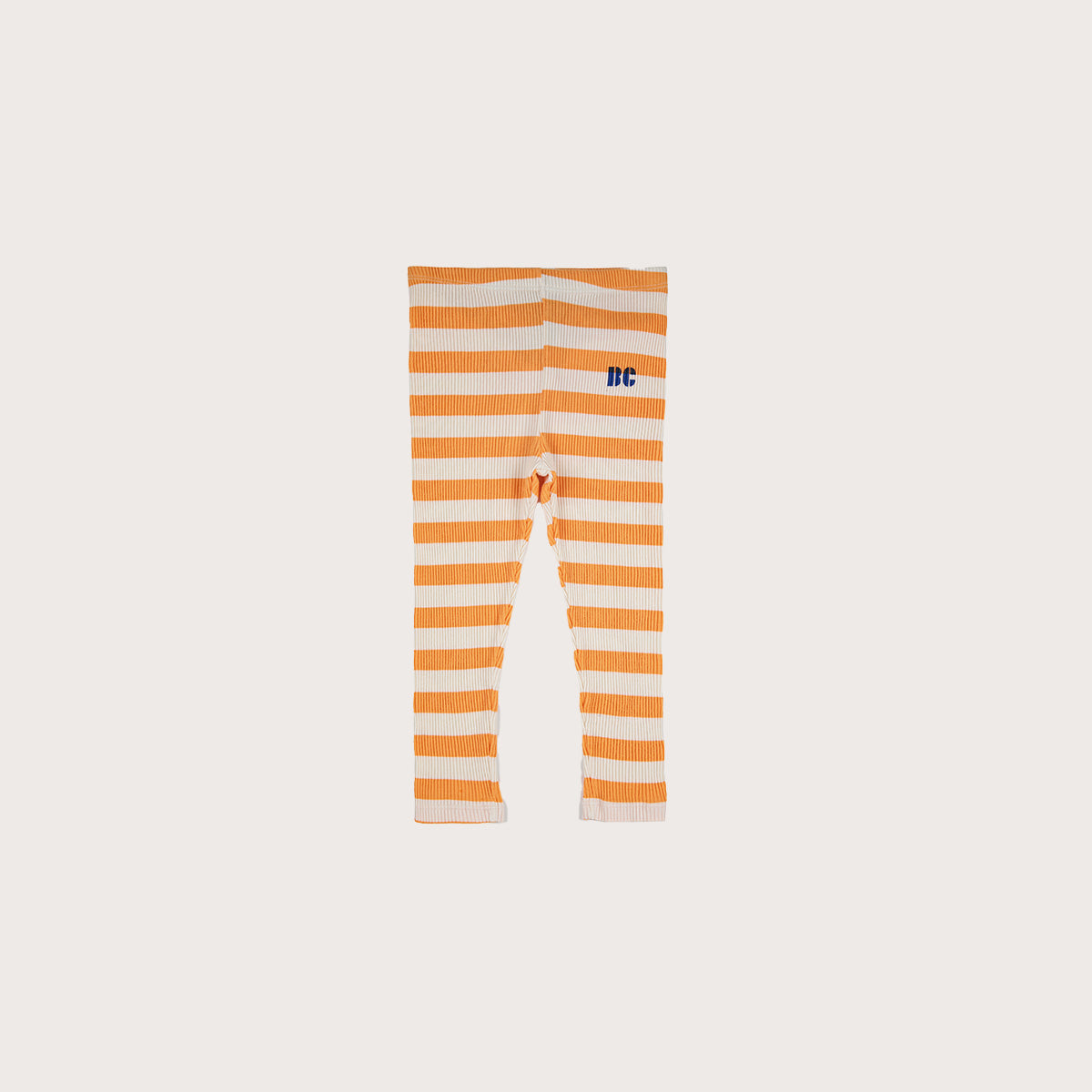 Bobo Choses Yellow stripe ribbed leggings