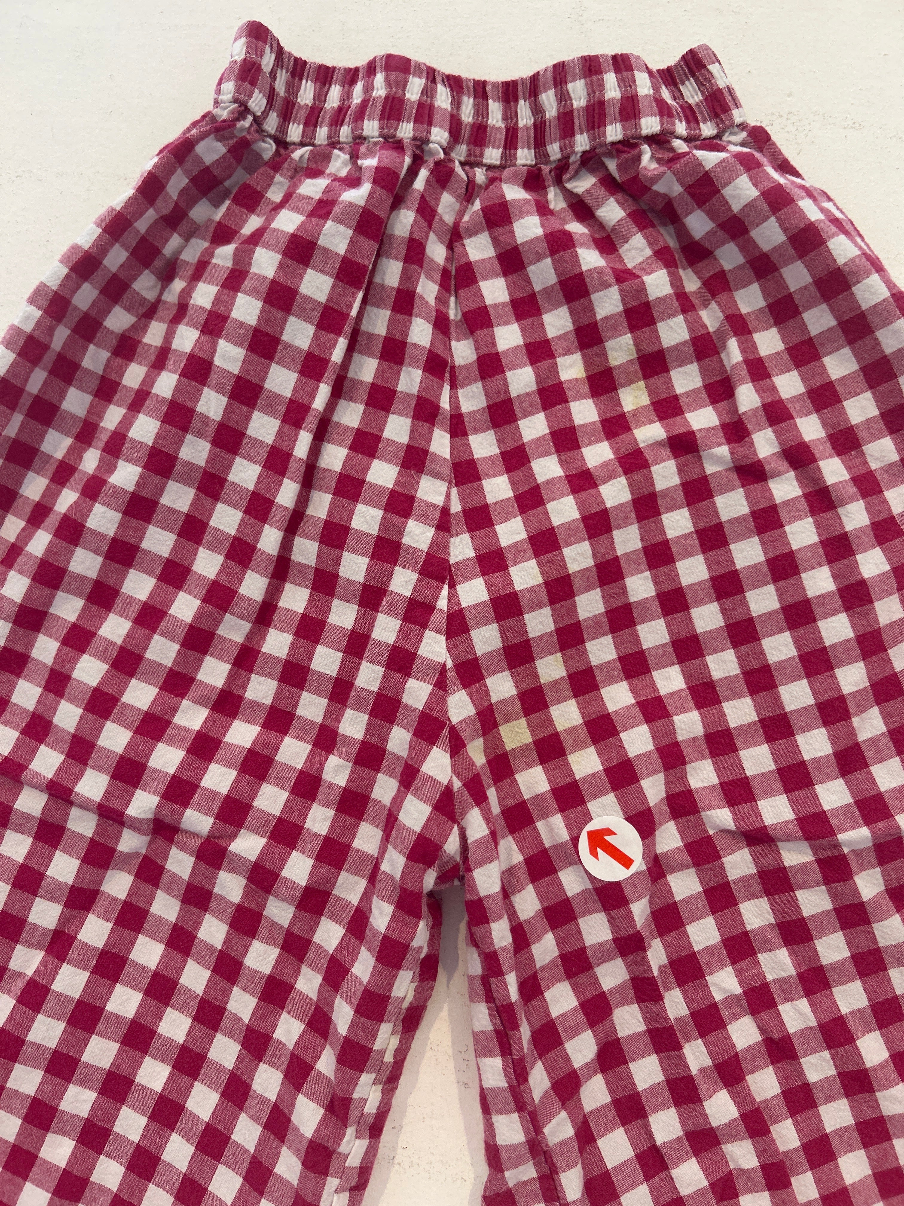 Cacane  Red gingham culottes